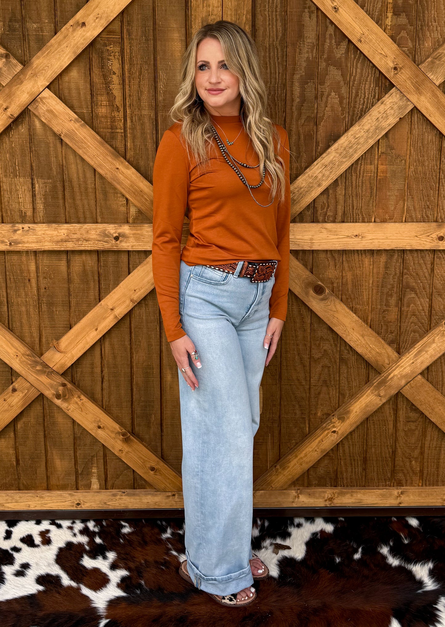 Cloud Basic Long Sleeve *Saddle