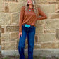 Swanky Leather Long Sleeve *Saddle