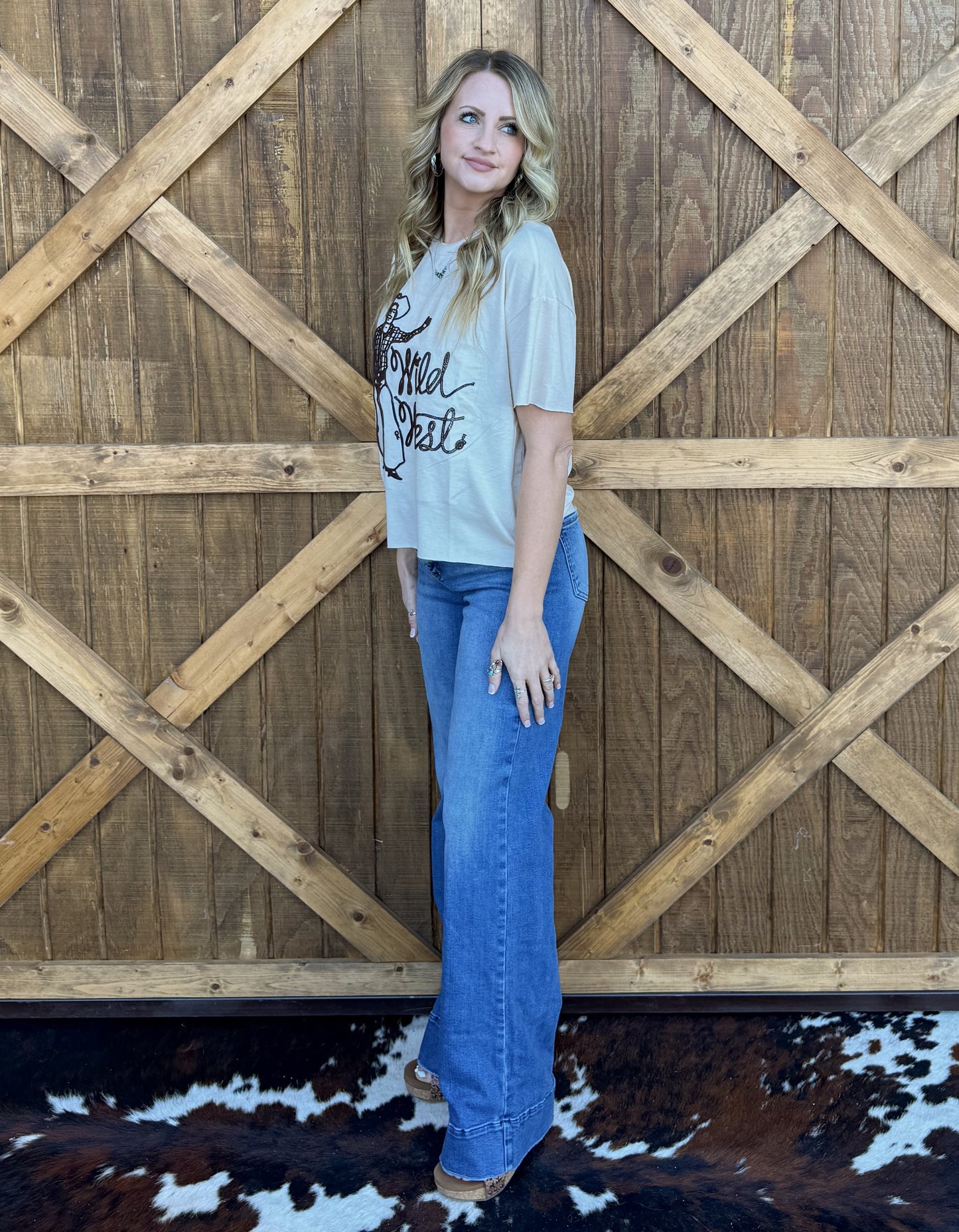 Wild West Embroidered Tee