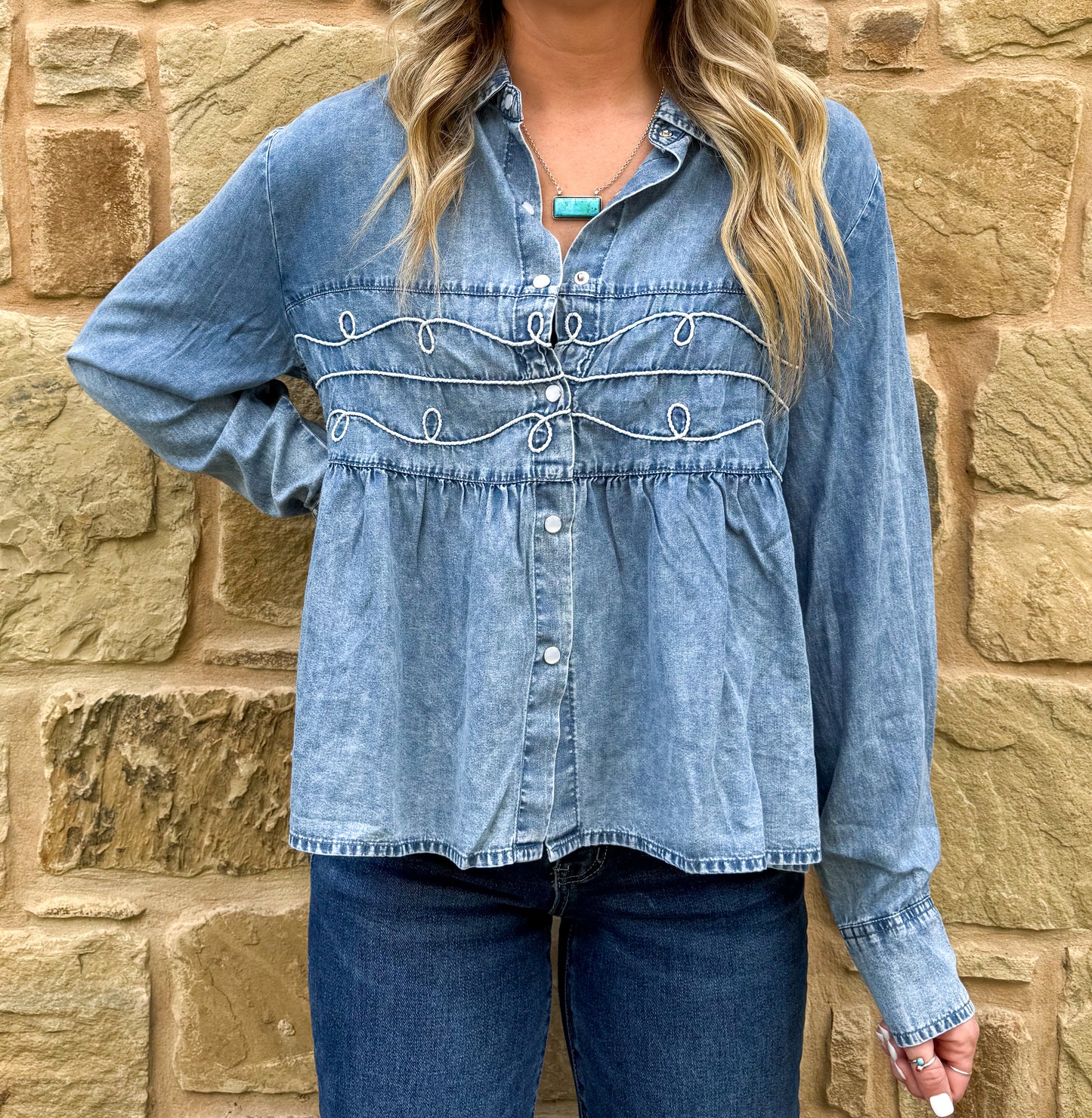 Loopty Lou Long Sleeve *Denim