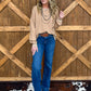 Cowgirl Boots Oversized Sweater Top