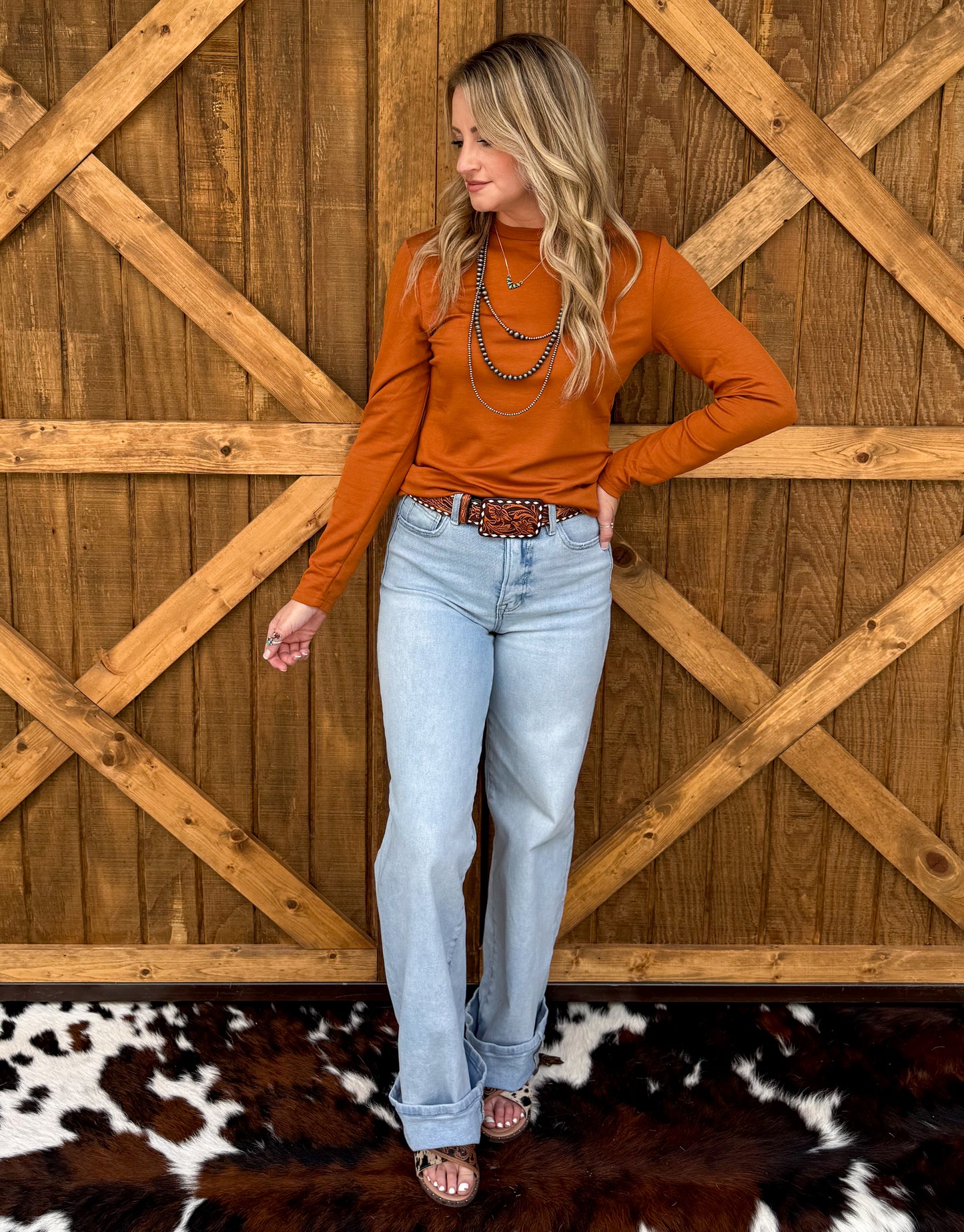 Cloud Basic Long Sleeve *Saddle