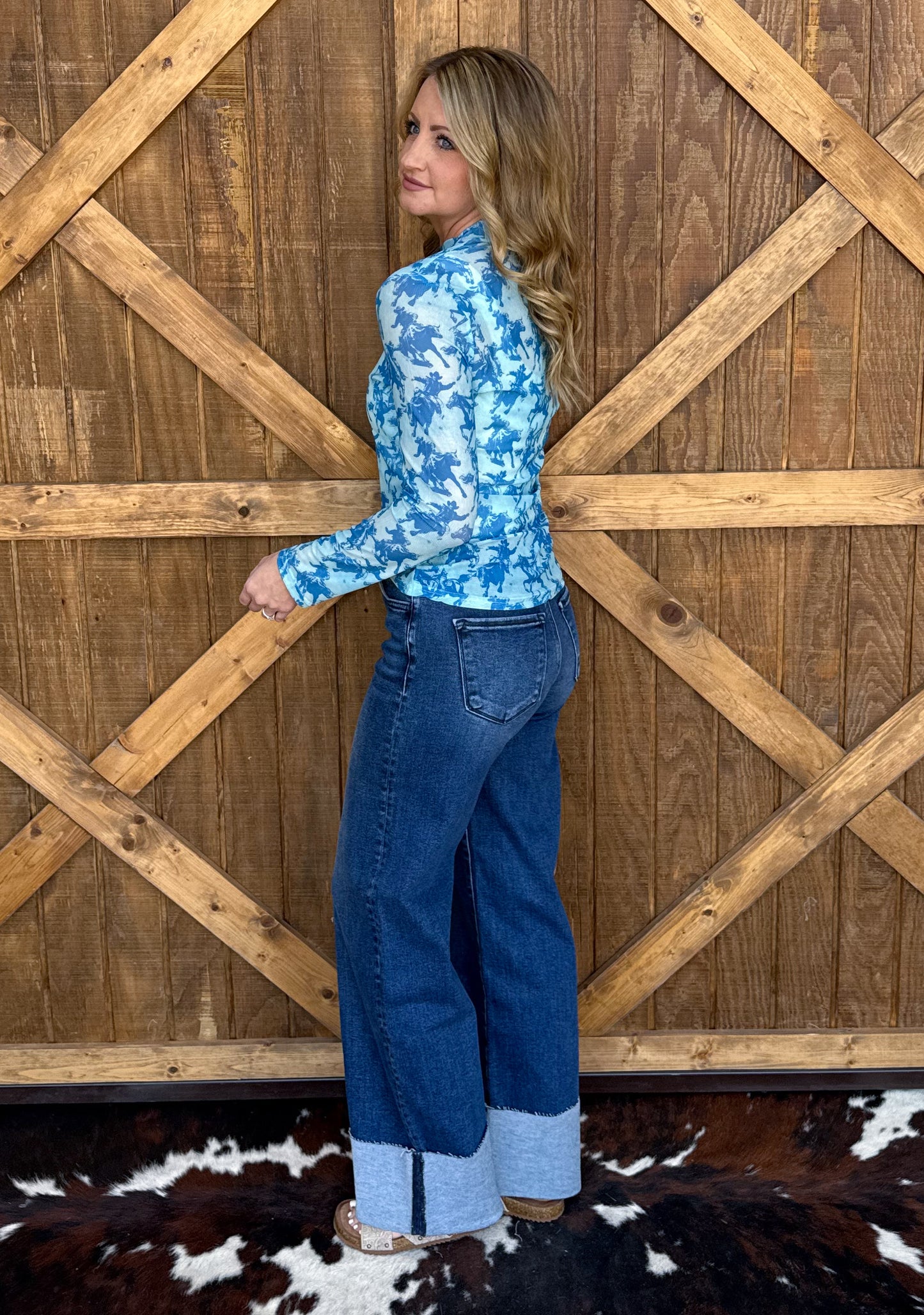 The Roughstock Mesh Top