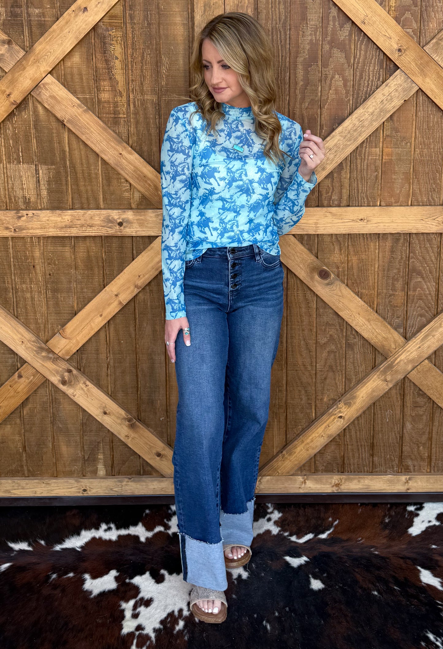 The Roughstock Mesh Top