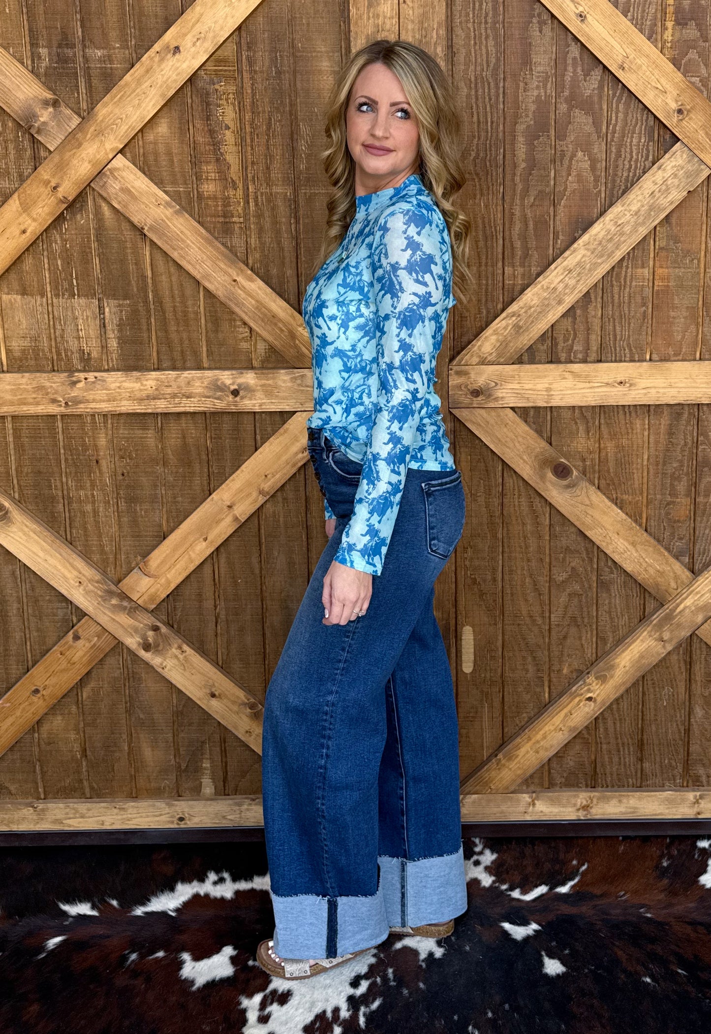 The Roughstock Mesh Top