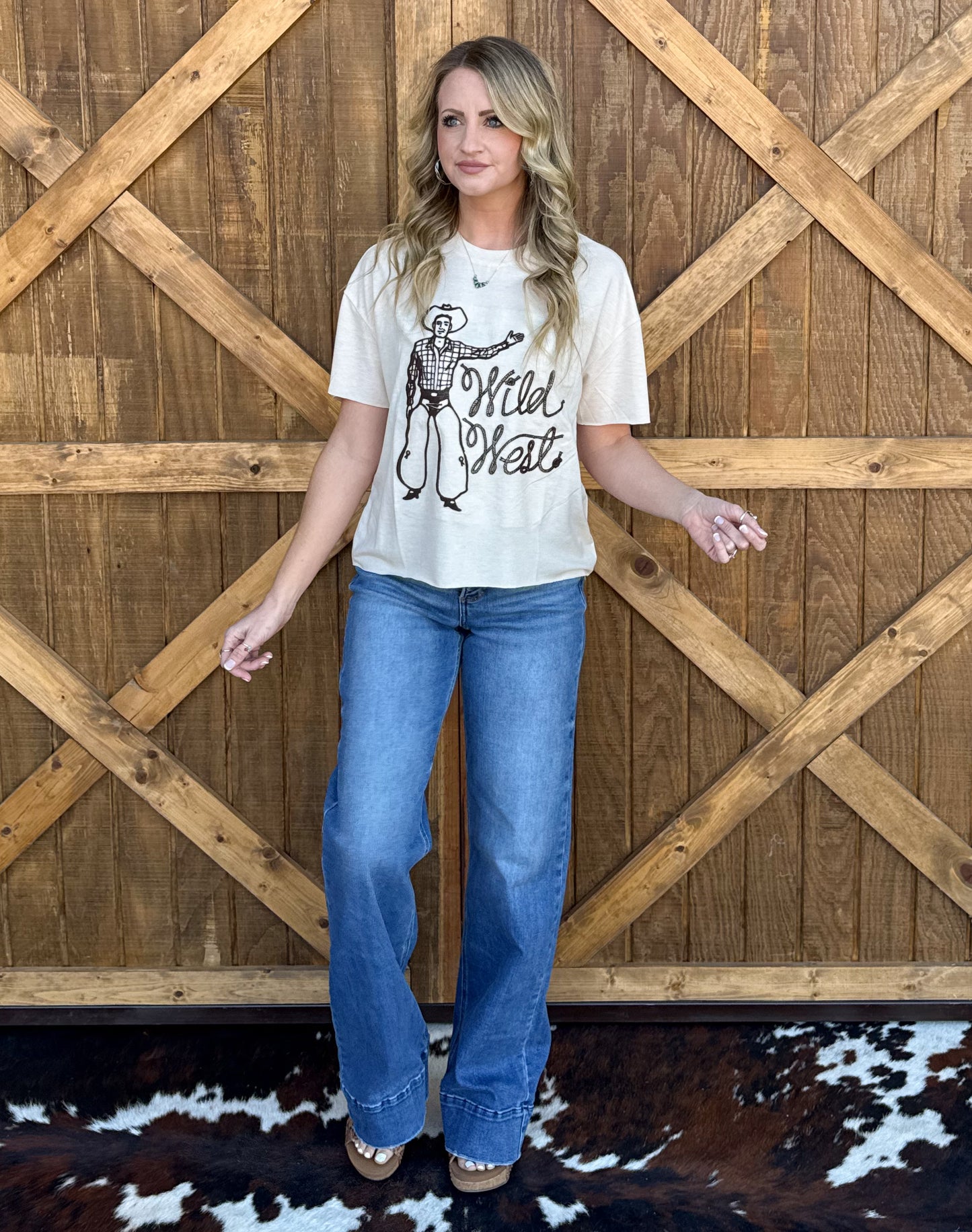 Wild West Embroidered Tee