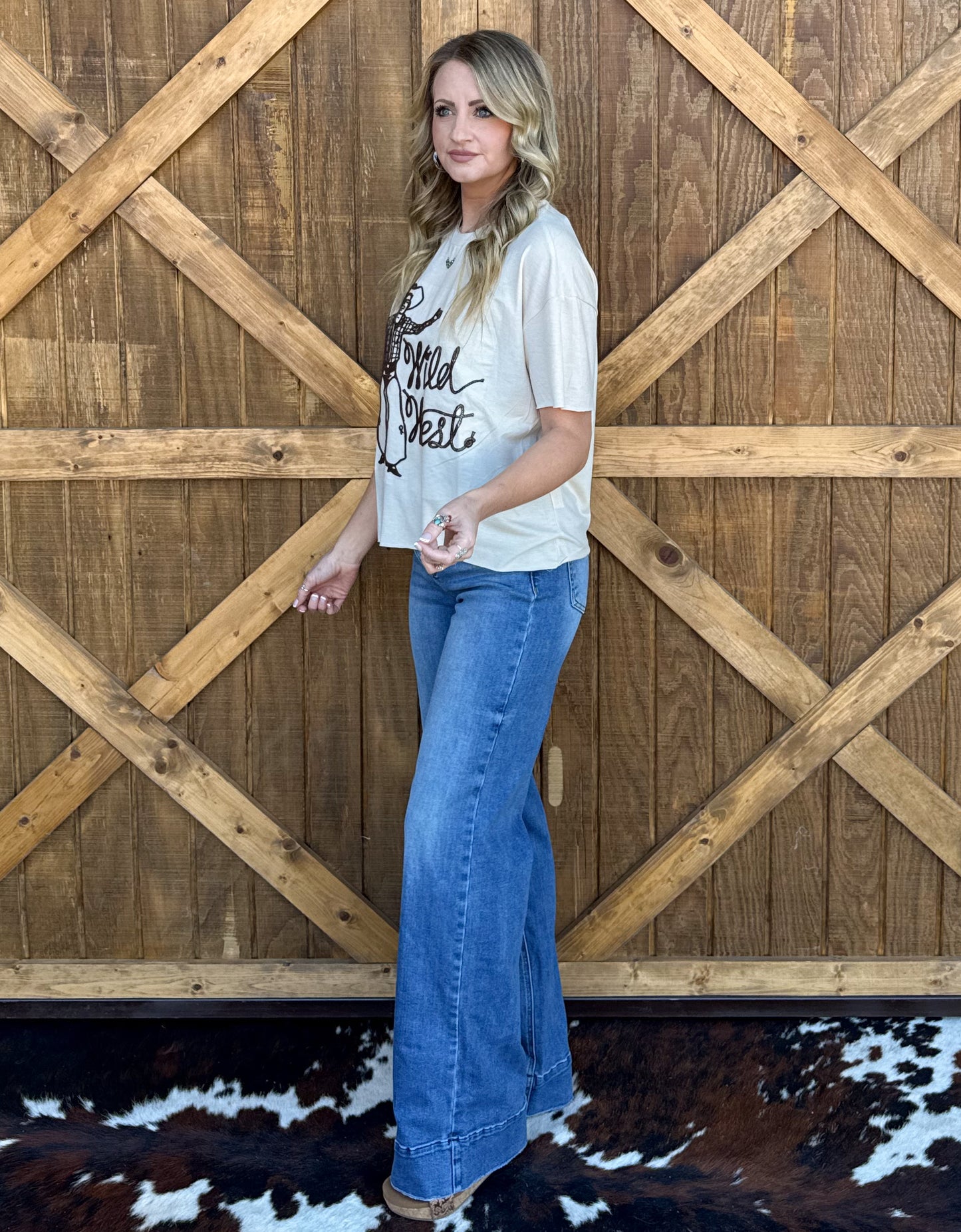 Wild West Embroidered Tee