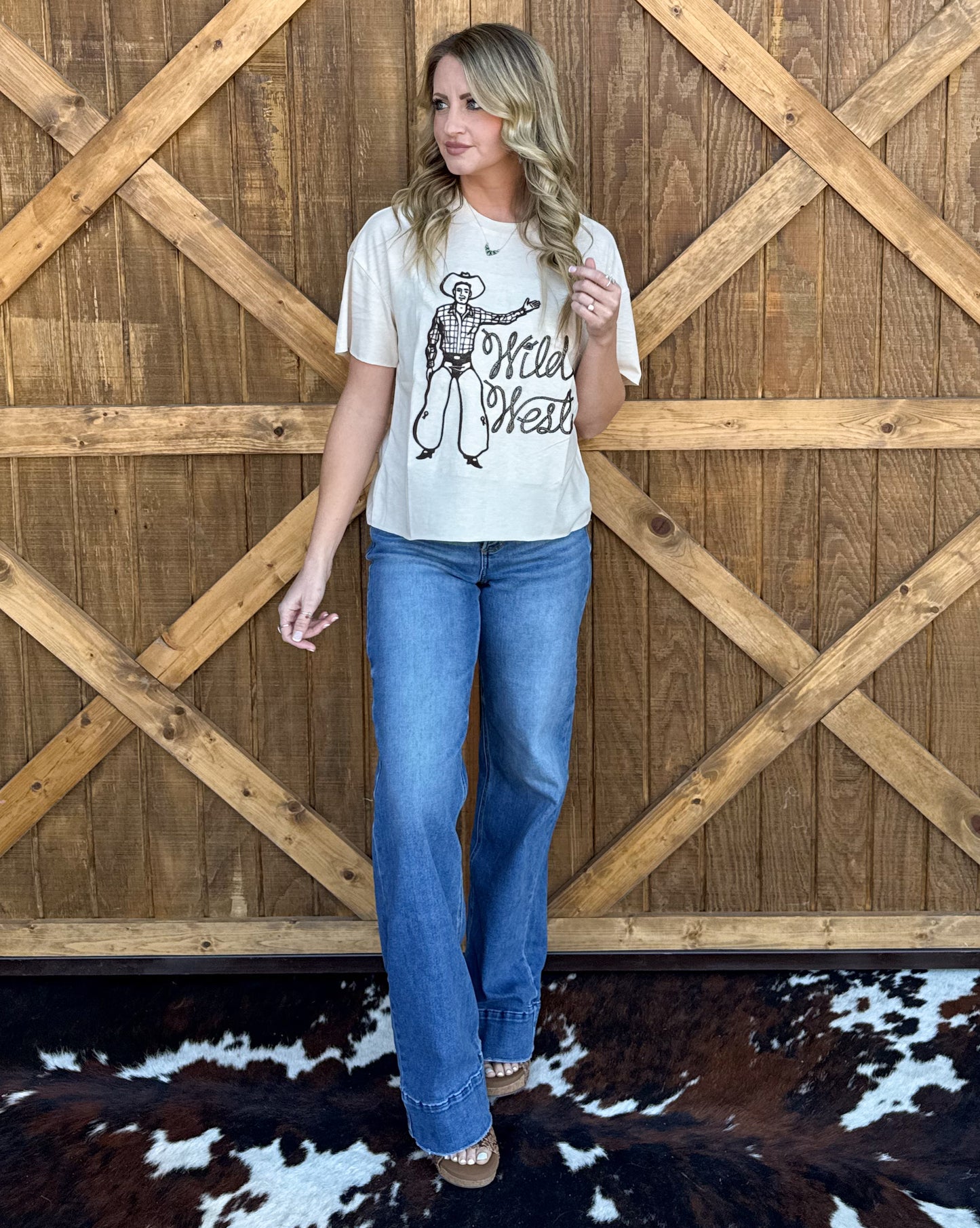 Wild West Embroidered Tee