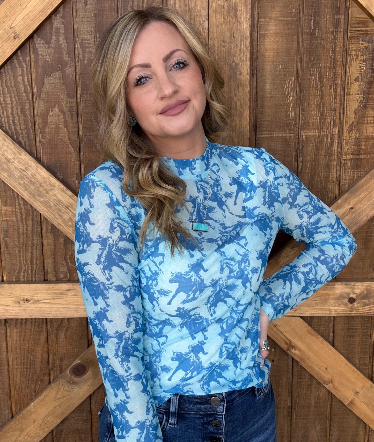 The Roughstock Mesh Top