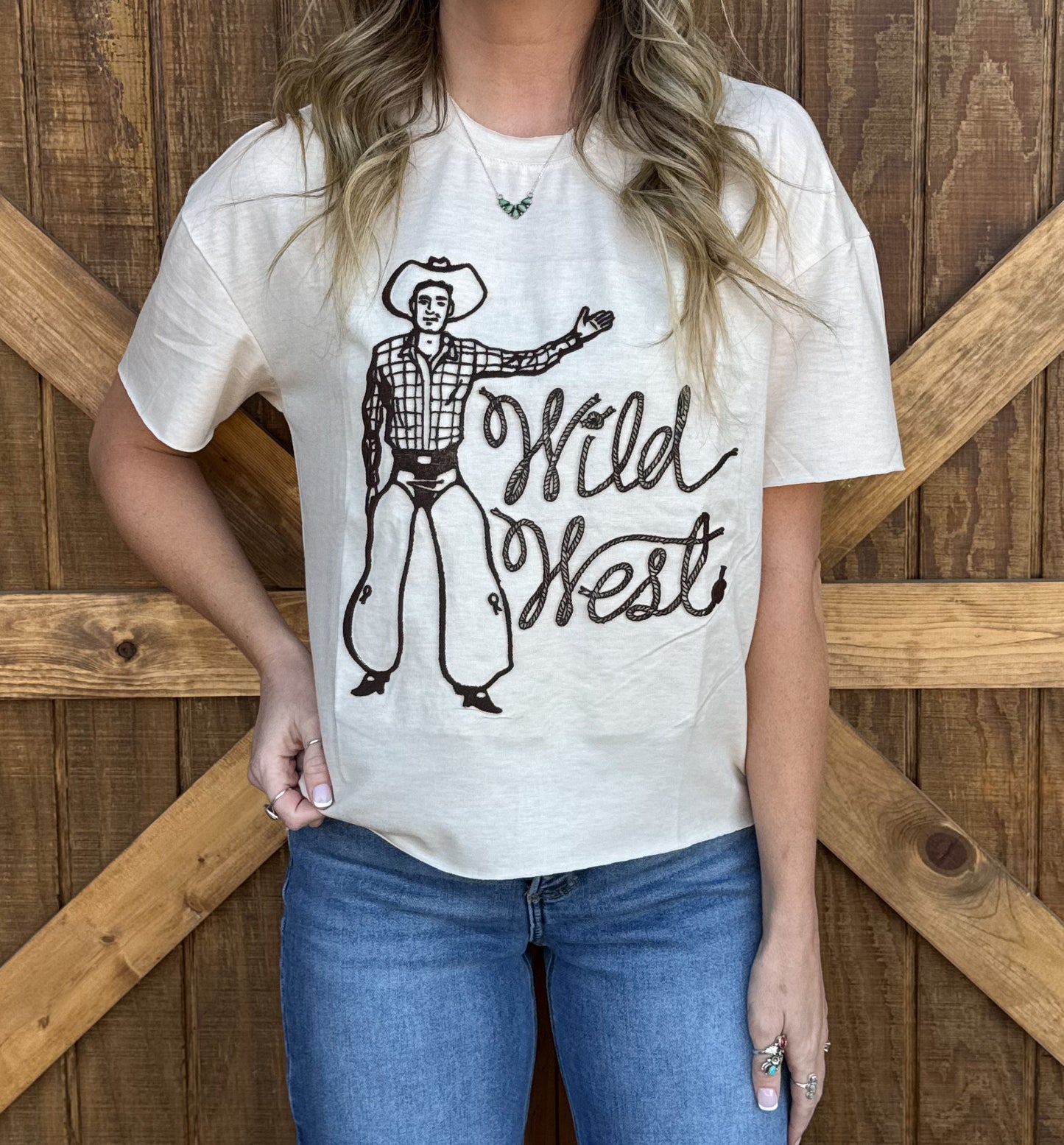 Wild West Embroidered Tee
