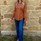 Swanky Leather Long Sleeve *Saddle