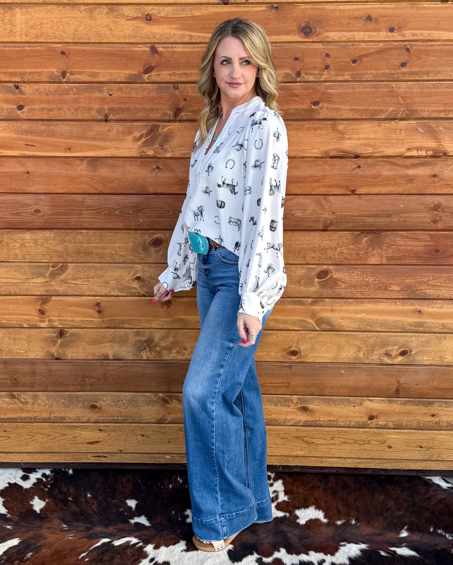 Ranchy Blouse *Black & White