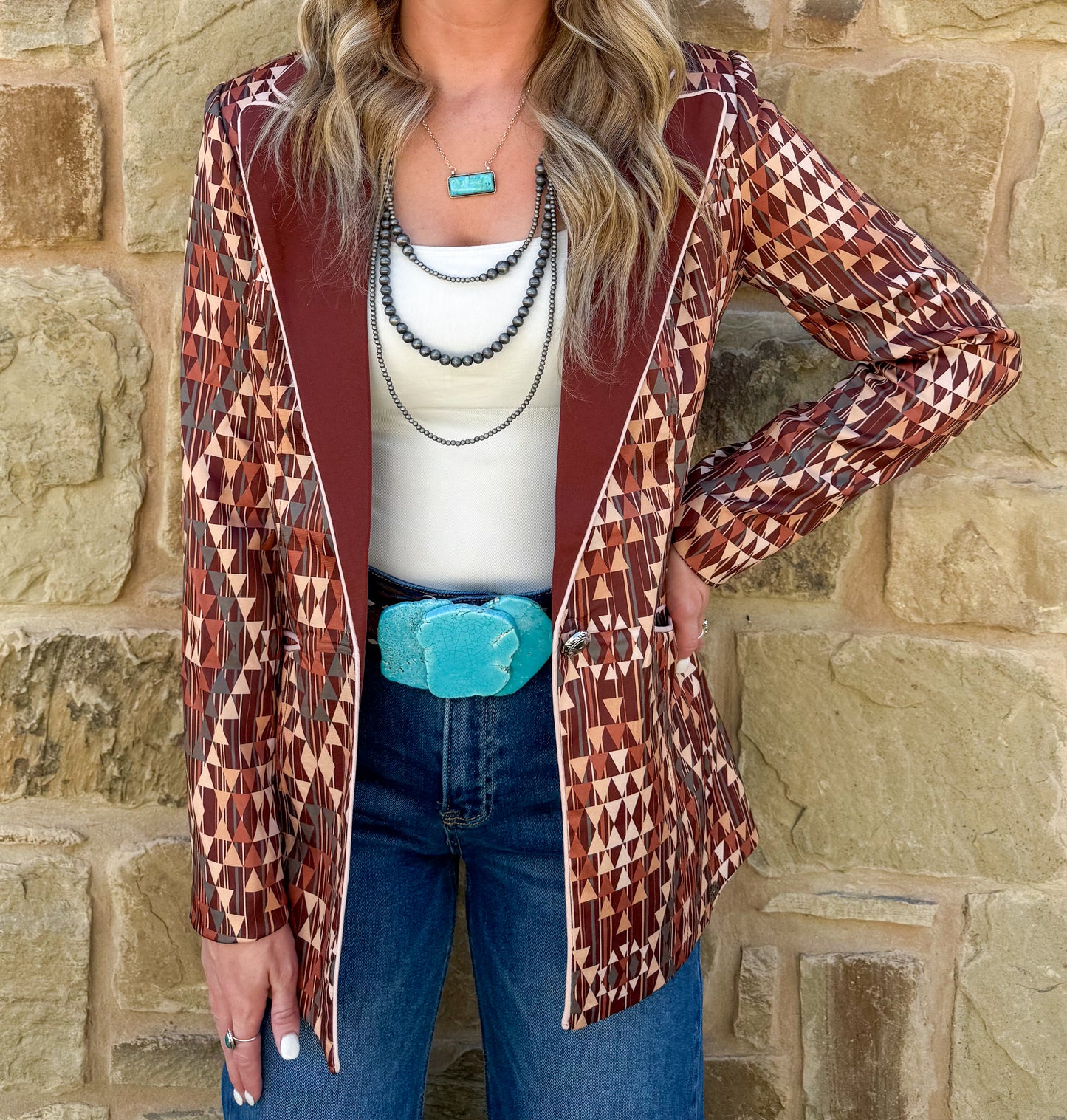 Rodeo Drive Aztec Blazer