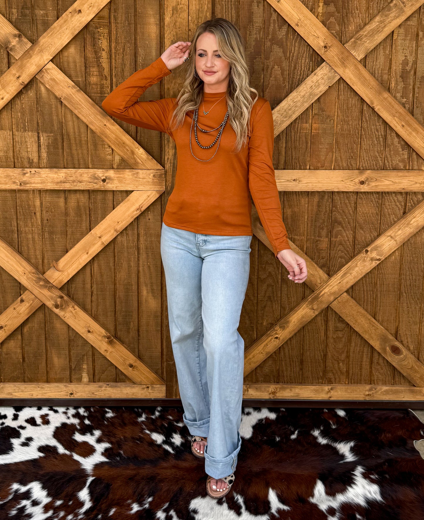 Cloud Basic Long Sleeve *Saddle