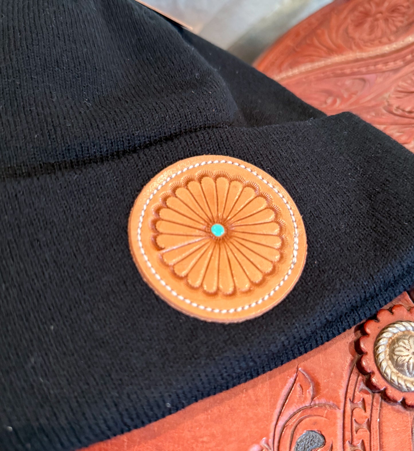 Pinwheel Patch Beanie