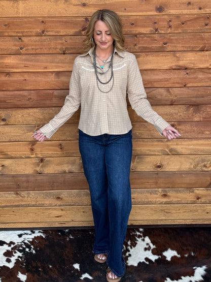 The Topeka Plaid Pearl Snap