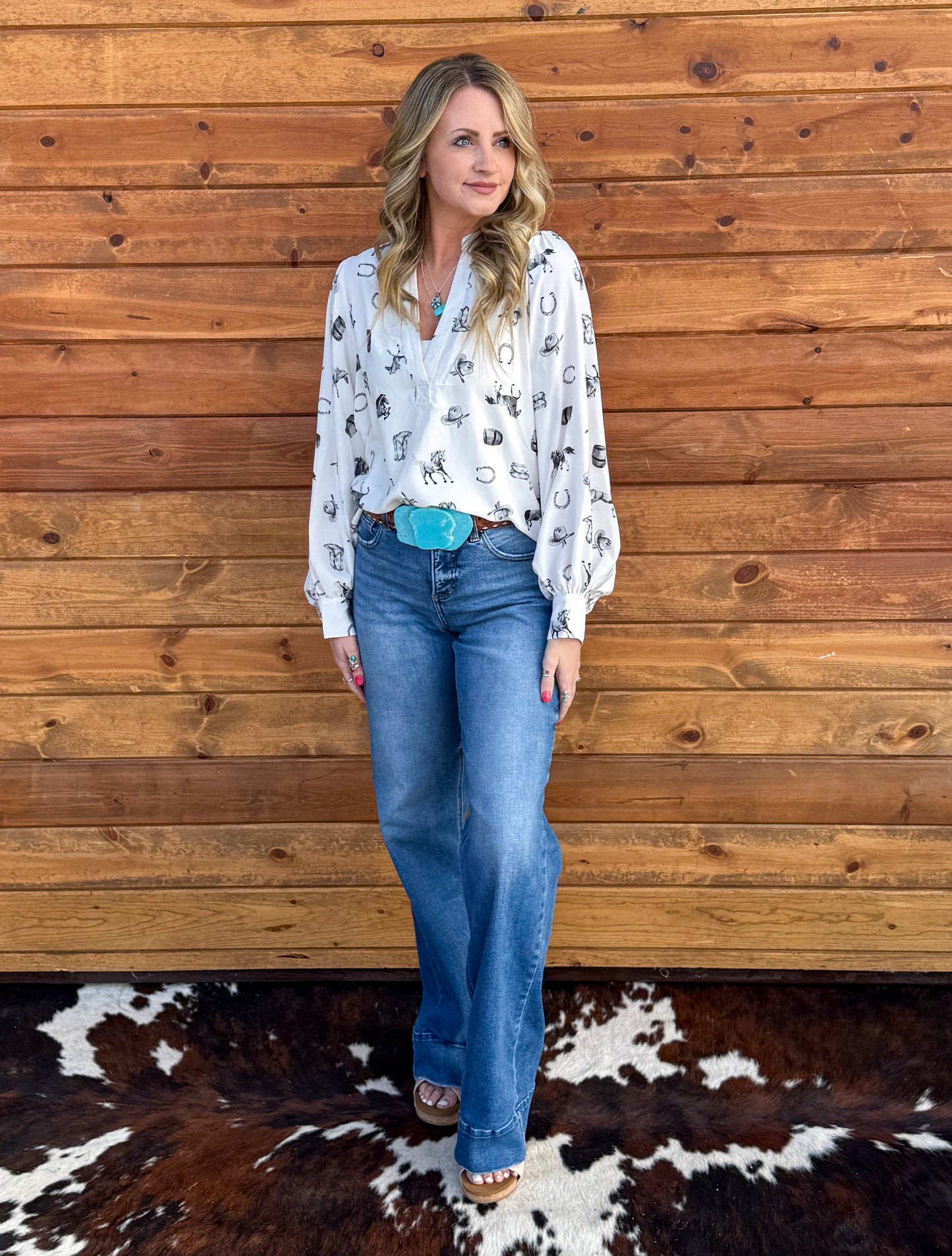 Ranchy Blouse *Black & White