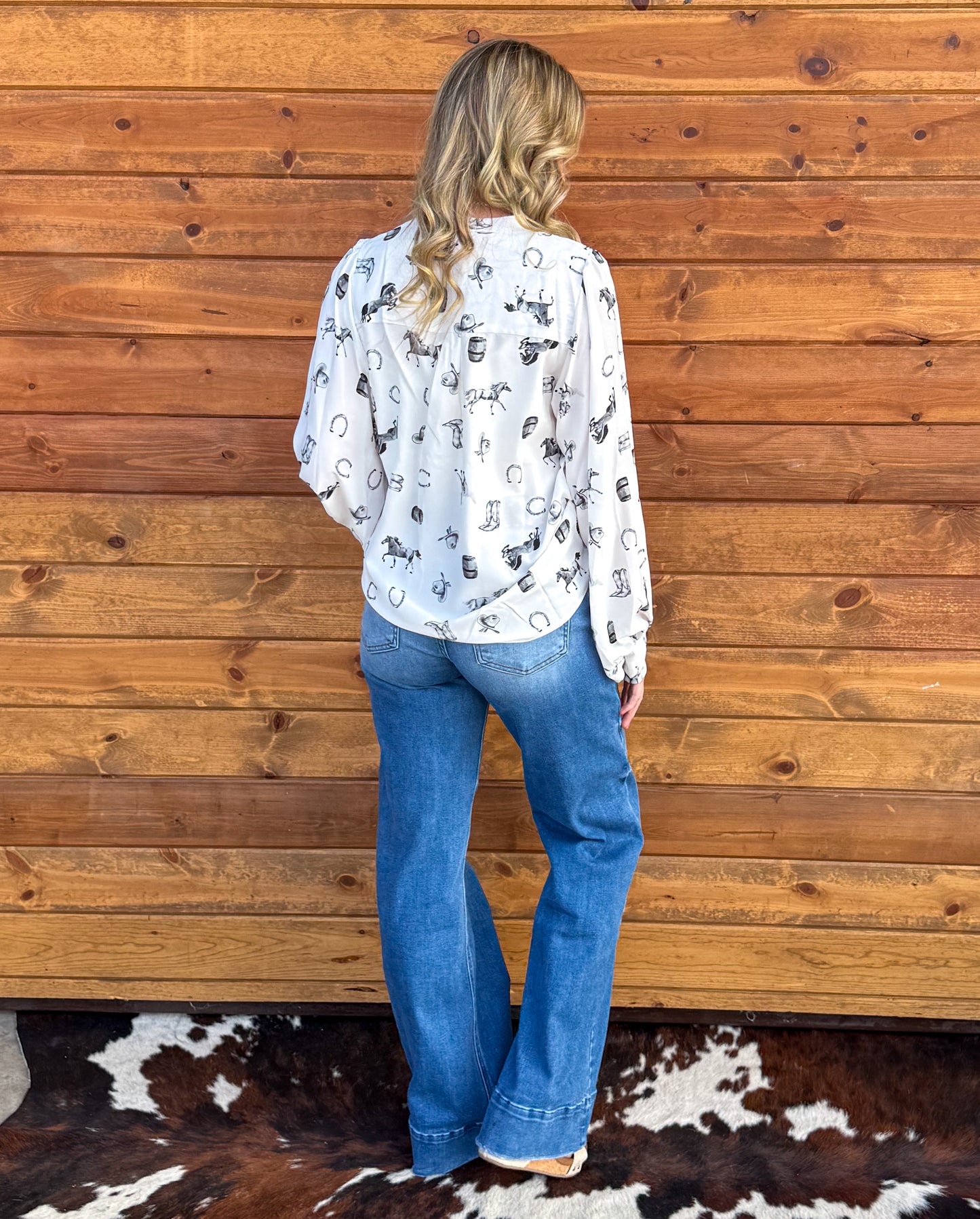 Ranchy Blouse *Black & White