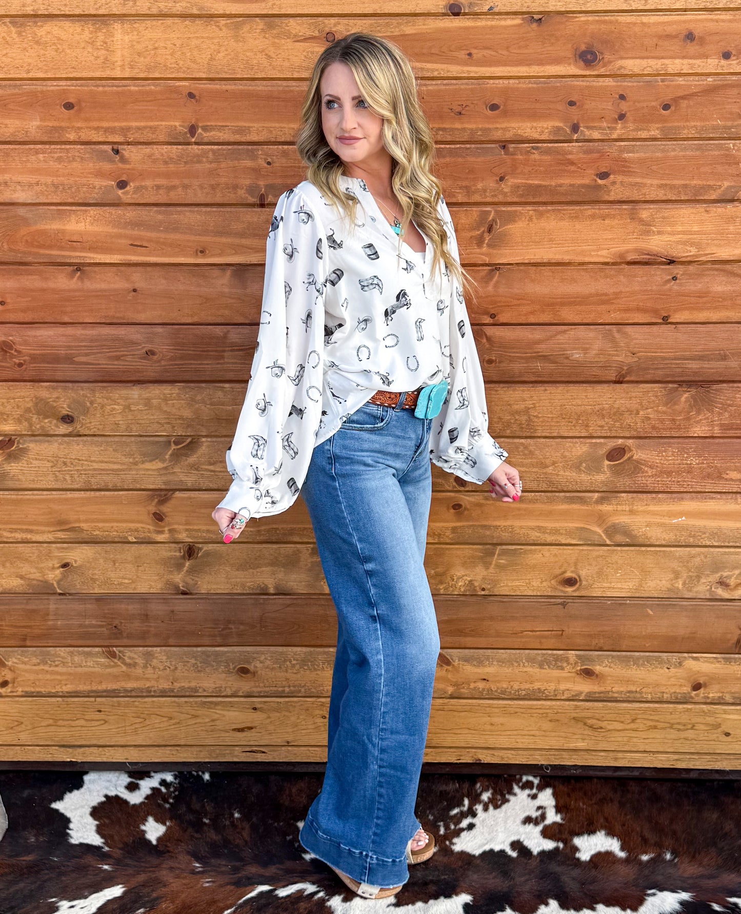 Ranchy Blouse *Black & White