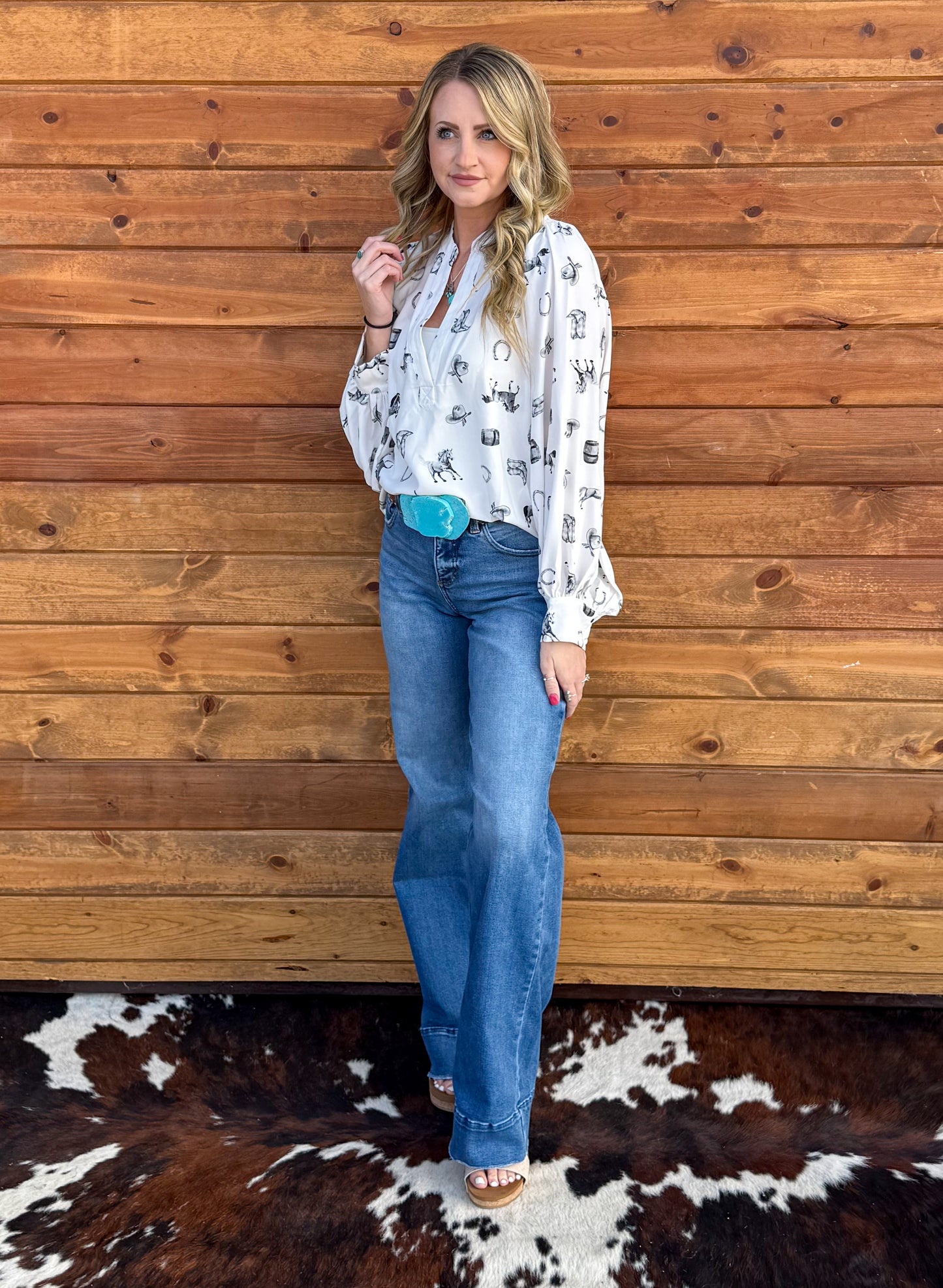 Ranchy Blouse *Black & White