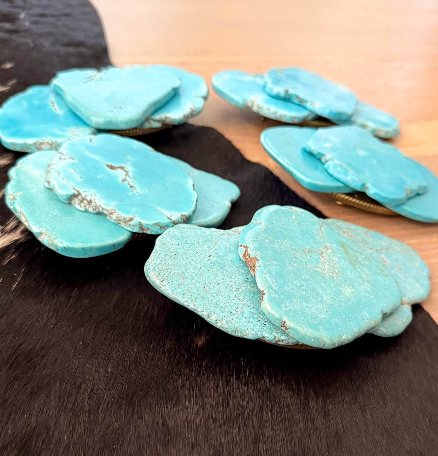 Turquoise Slab Belt Buckle