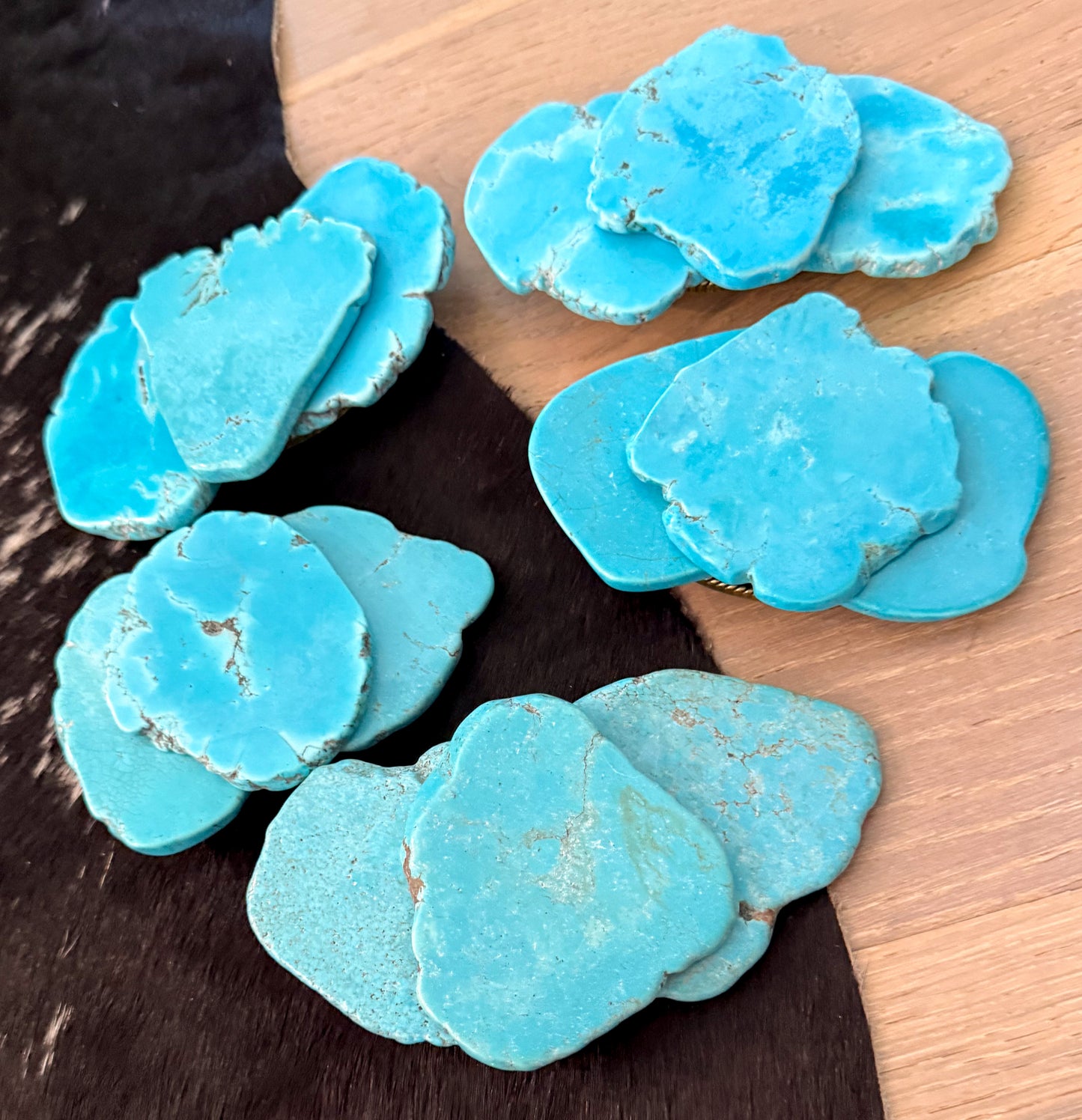 Turquoise Slab Belt Buckle