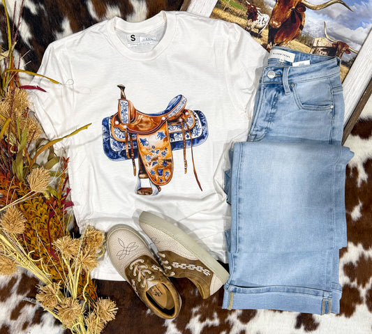 Fancy Saddle Tee