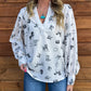 Ranchy Blouse *Black & White