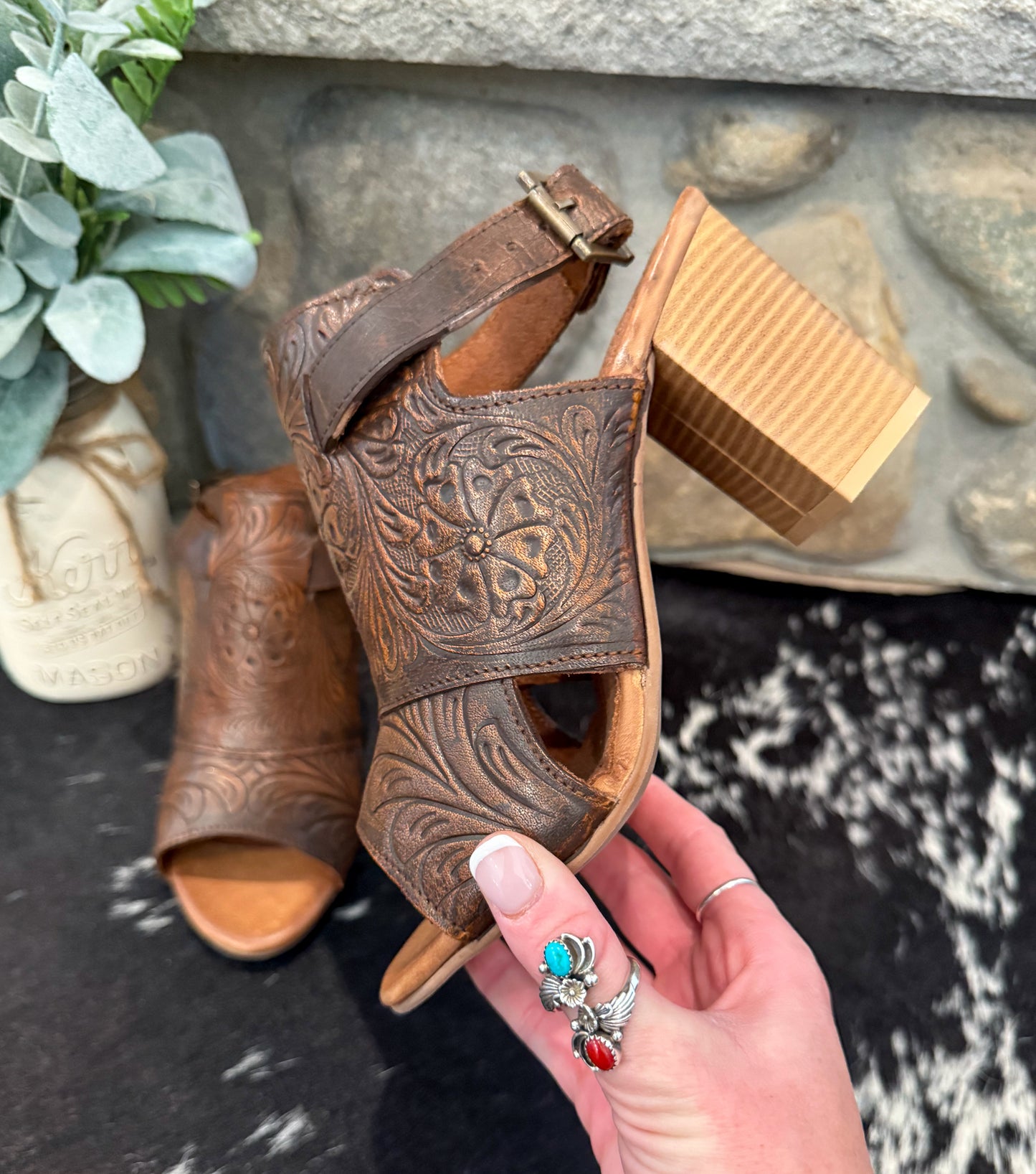 Mika 2.0 Floral Heels by Roper