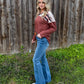 Country Babe Aztec Pullover *Rust