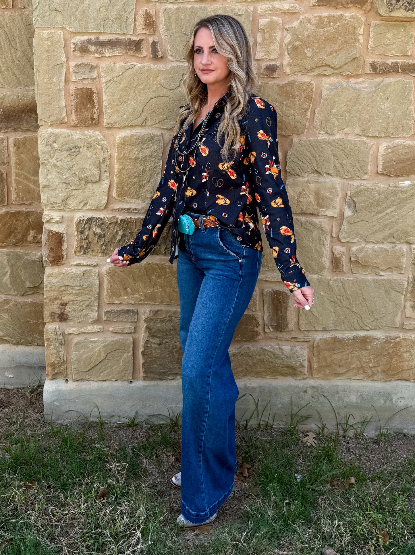 Cowboy Essentials Button-Up Top