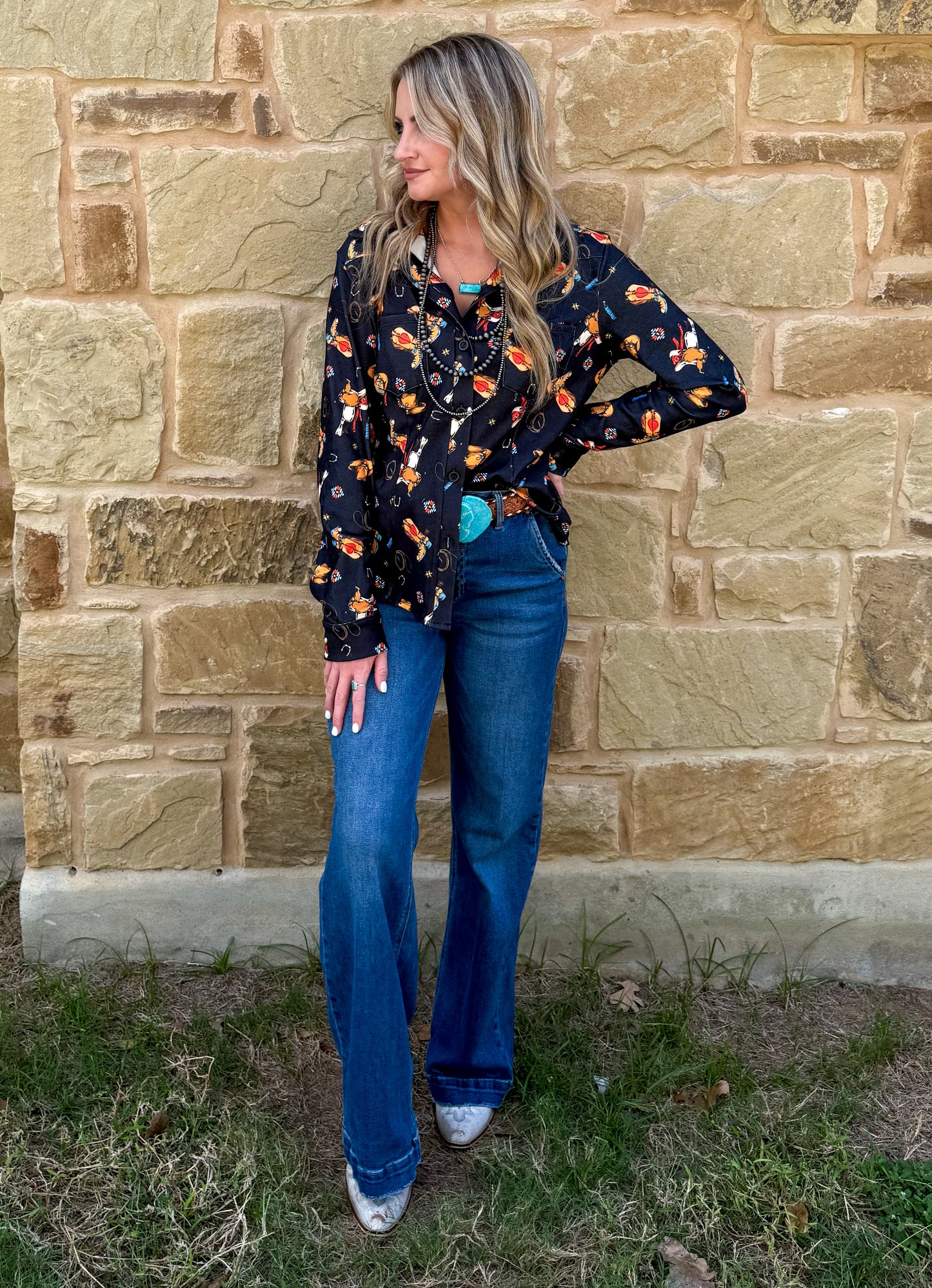 Cowboy Essentials Button-Up Top