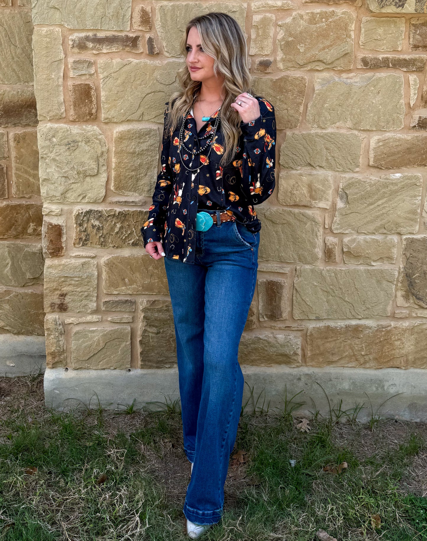 Cowboy Essentials Button-Up Top