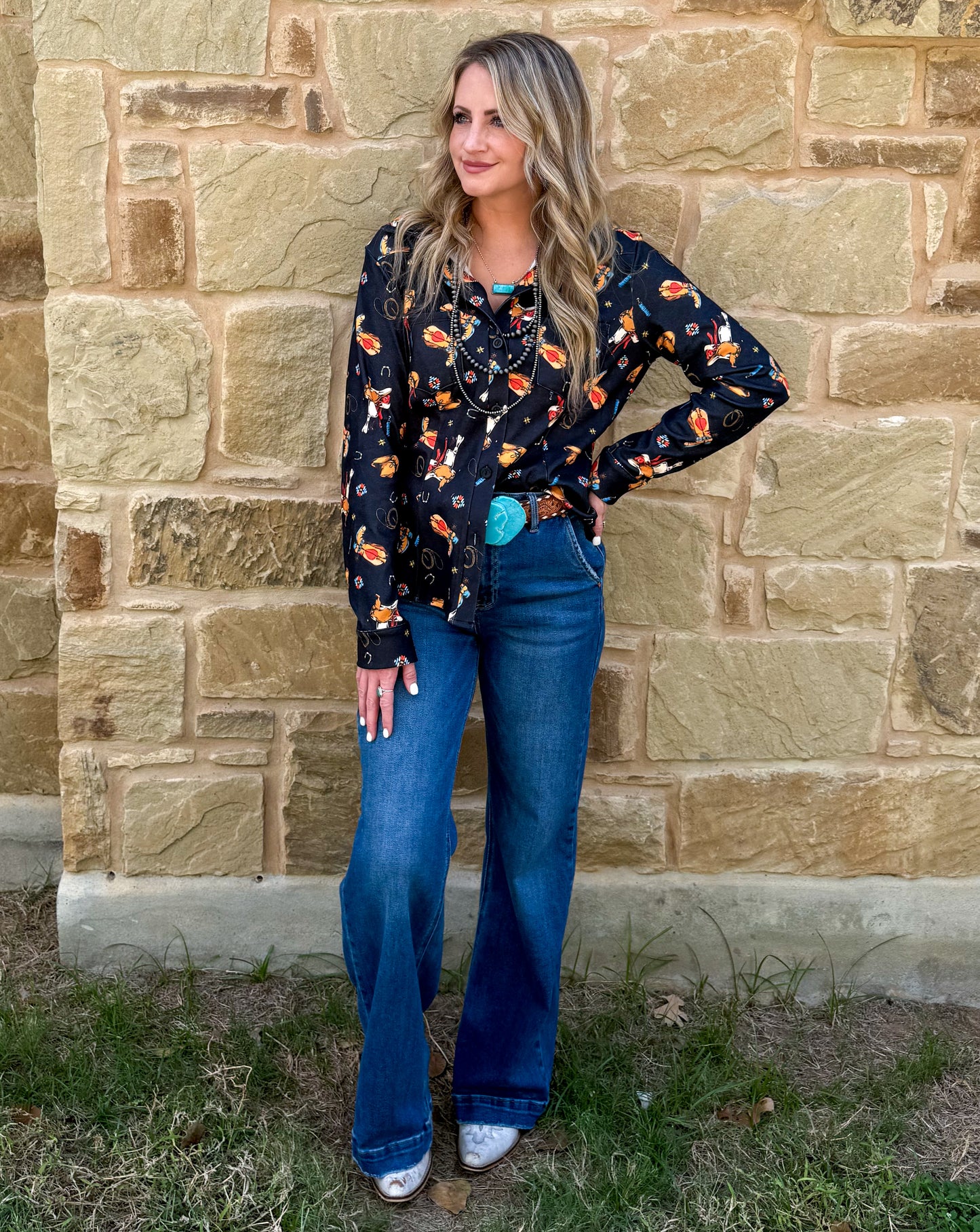 Cowboy Essentials Button-Up Top