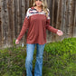 Country Babe Aztec Pullover *Rust