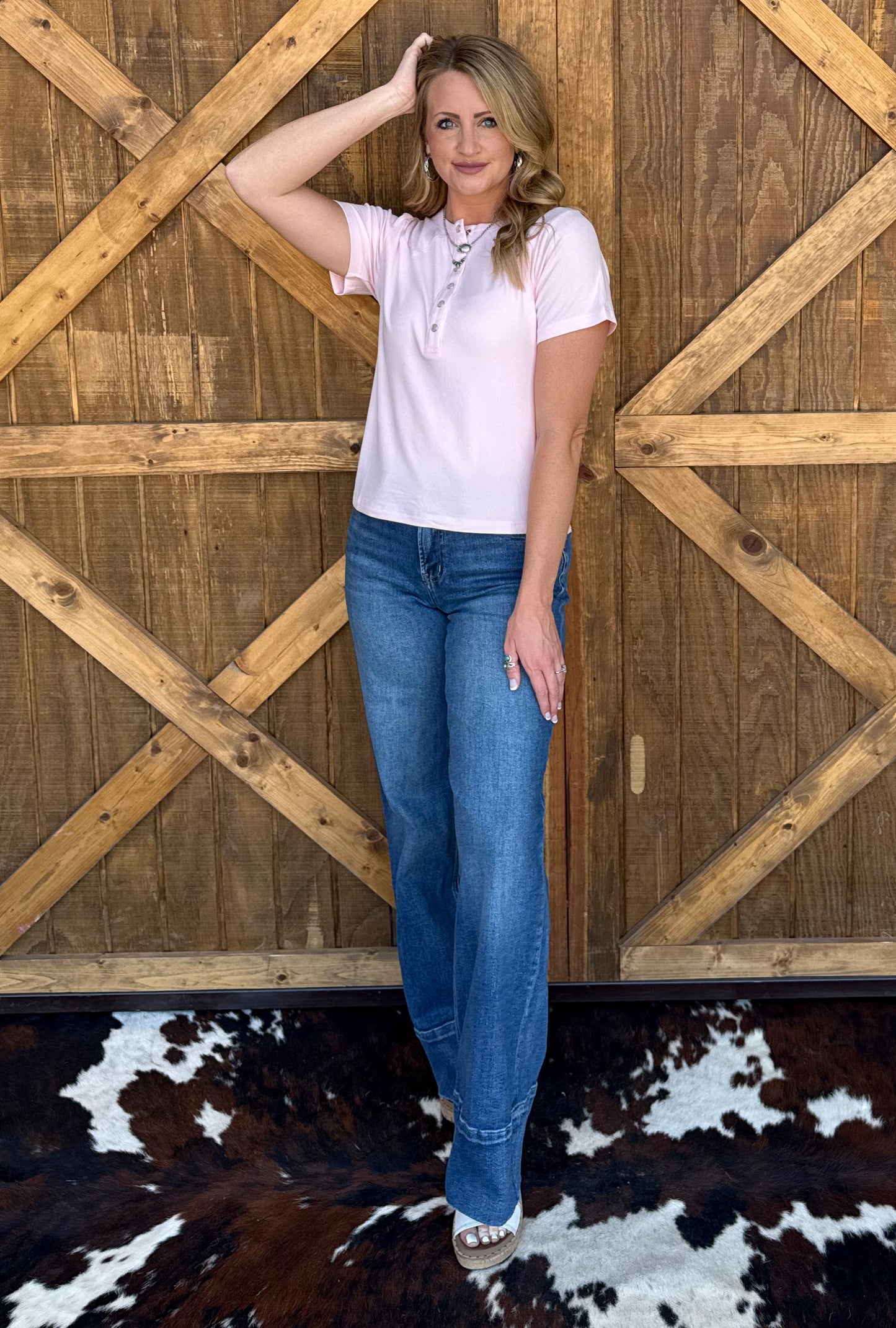 Yoakum Tee *Blush