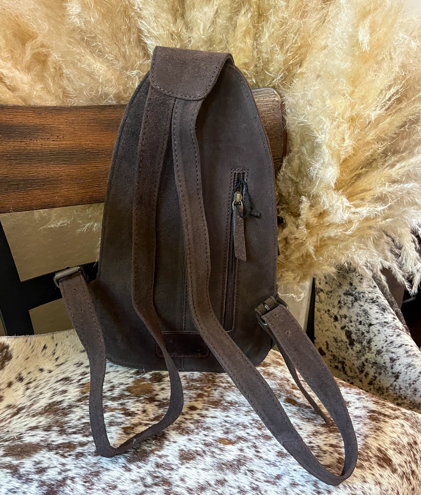 Boot Stitch Backpack - Brown