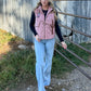 Southern Cactus Puffer Vest *Mauve