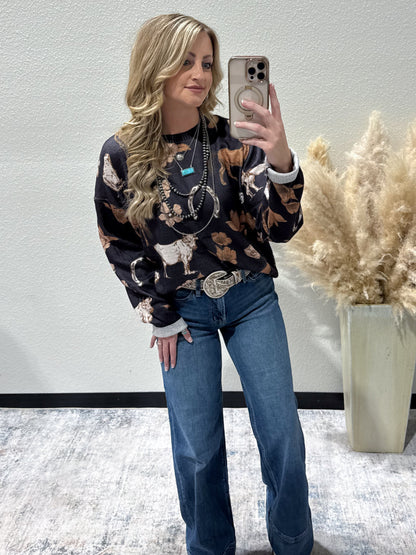 The Floral Bull Long Sleeve