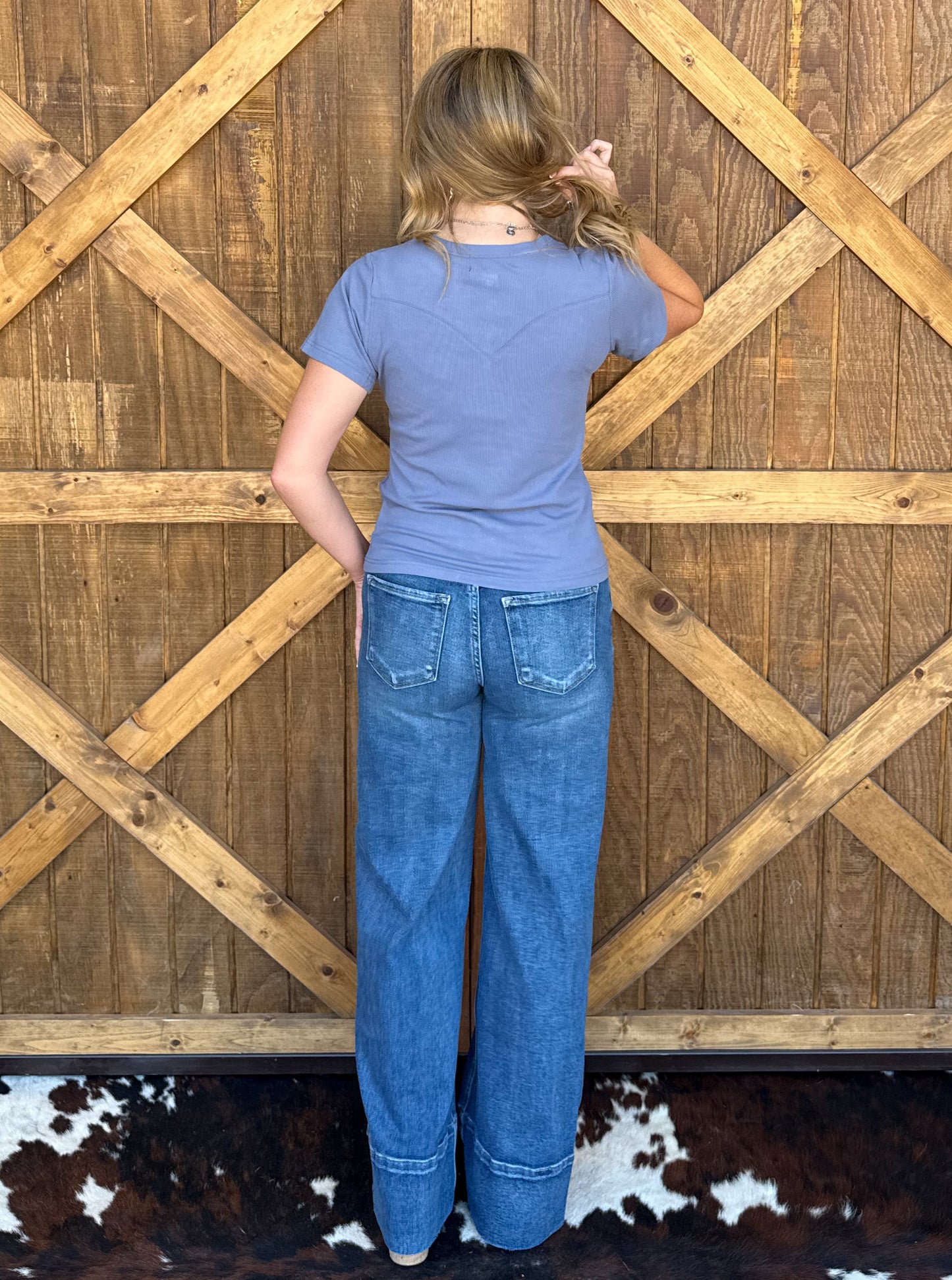 Yoakum Tee *Denim