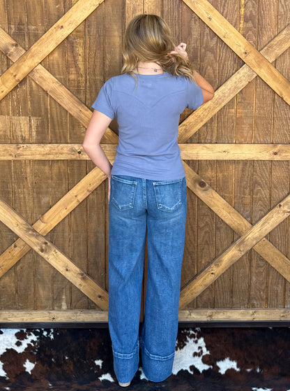 Yoakum Tee *Denim