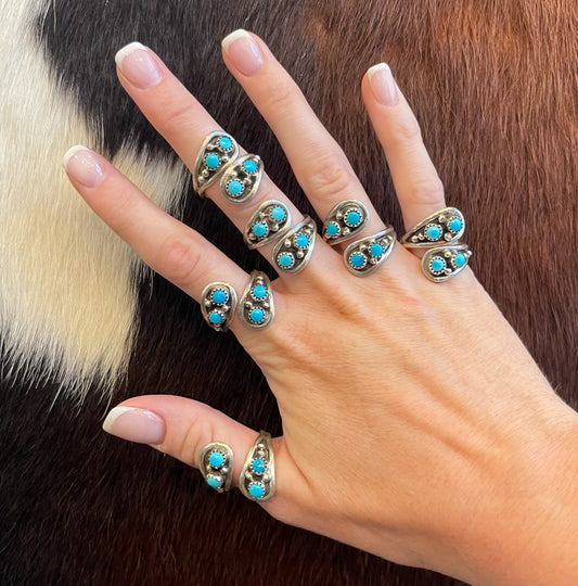 The Pendleton Wrap Ring - Turquoise