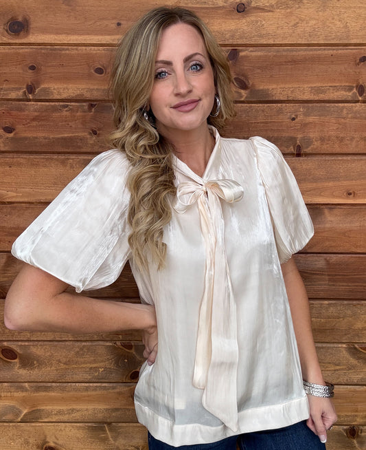 Fancy Cowgirl Blouse *Cream