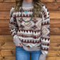 Southern Aztec Sweater *Brown