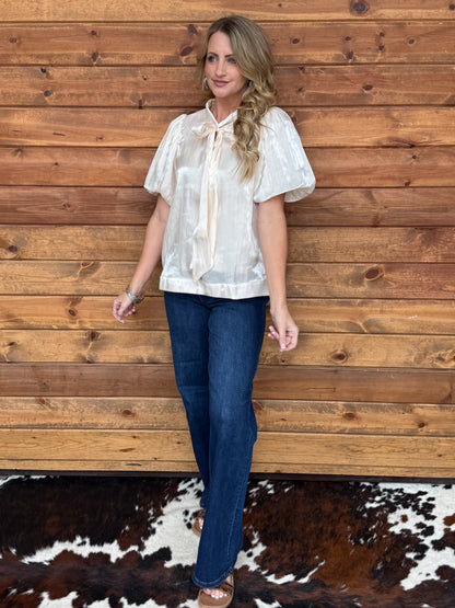 Fancy Cowgirl Blouse *Cream