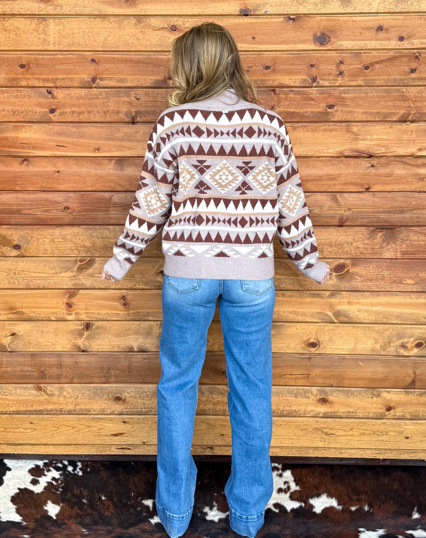 Southern Aztec Sweater *Brown