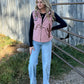Southern Cactus Puffer Vest *Mauve