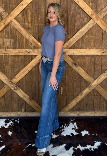 Yoakum Tee *Denim