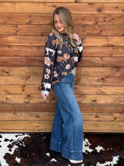 The Floral Bull Long Sleeve