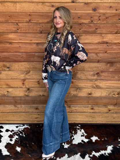 The Floral Bull Long Sleeve